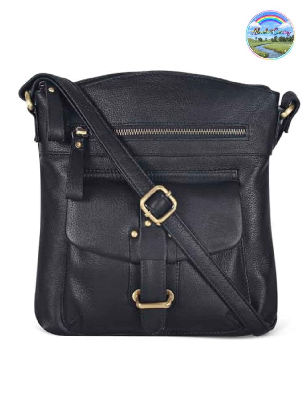 Genuine Leather Crossbody Bag Women Medium Cross Body Handbag Purse